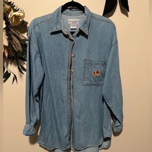 Vintage lightweight denim button up